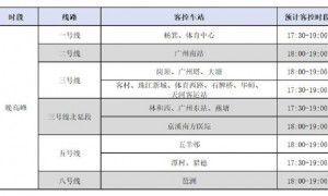 3月9日广州地铁客流量进一步上升 呼吁大家错峰出行