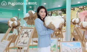 「一朵棉花，晶心守护」代言人郭晶晶现身全棉时代见面会