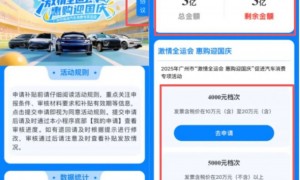 2025广州国庆节前买车补贴优惠怎么领取（入口＋流程）