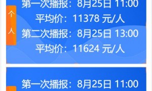 2023年8月广州车牌竞价第二次播报均价