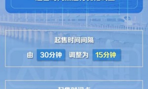 2025年6月7日起铁路部门优化调整部分车站车票起售时间点