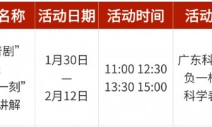 2025春节广东科学中心有什么活动