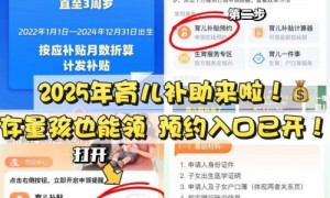 2025年广州育儿补贴信息管理系统